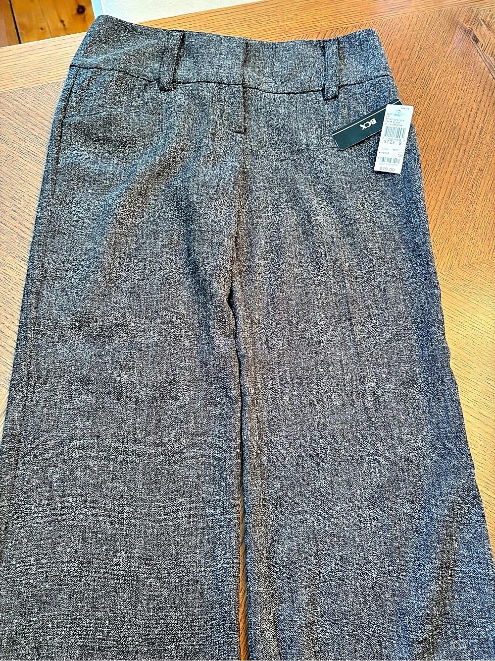 BCX Pants Juniors 9 Charcoal Gray Dress Trousers Office Career NWT